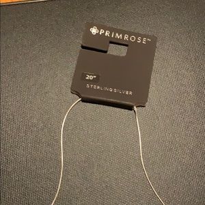 20” sterling silver necklace